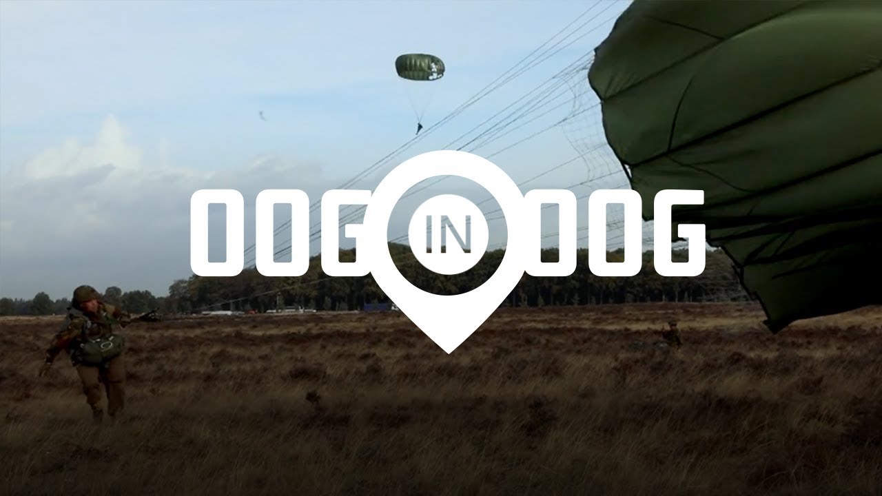 Hoe gaat een parachutesprong tijdens de herdenking van Market Garden?