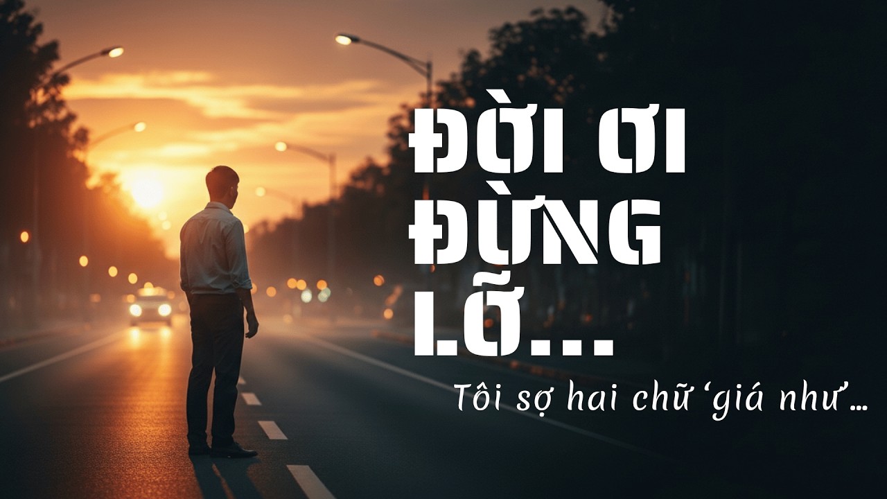 ĐỜI ƠI ĐỪNG LỠ | Bolero Tâm Trạng Thấm Từng Câu | Tôi Sợ Hai Chữ “Giá Như”