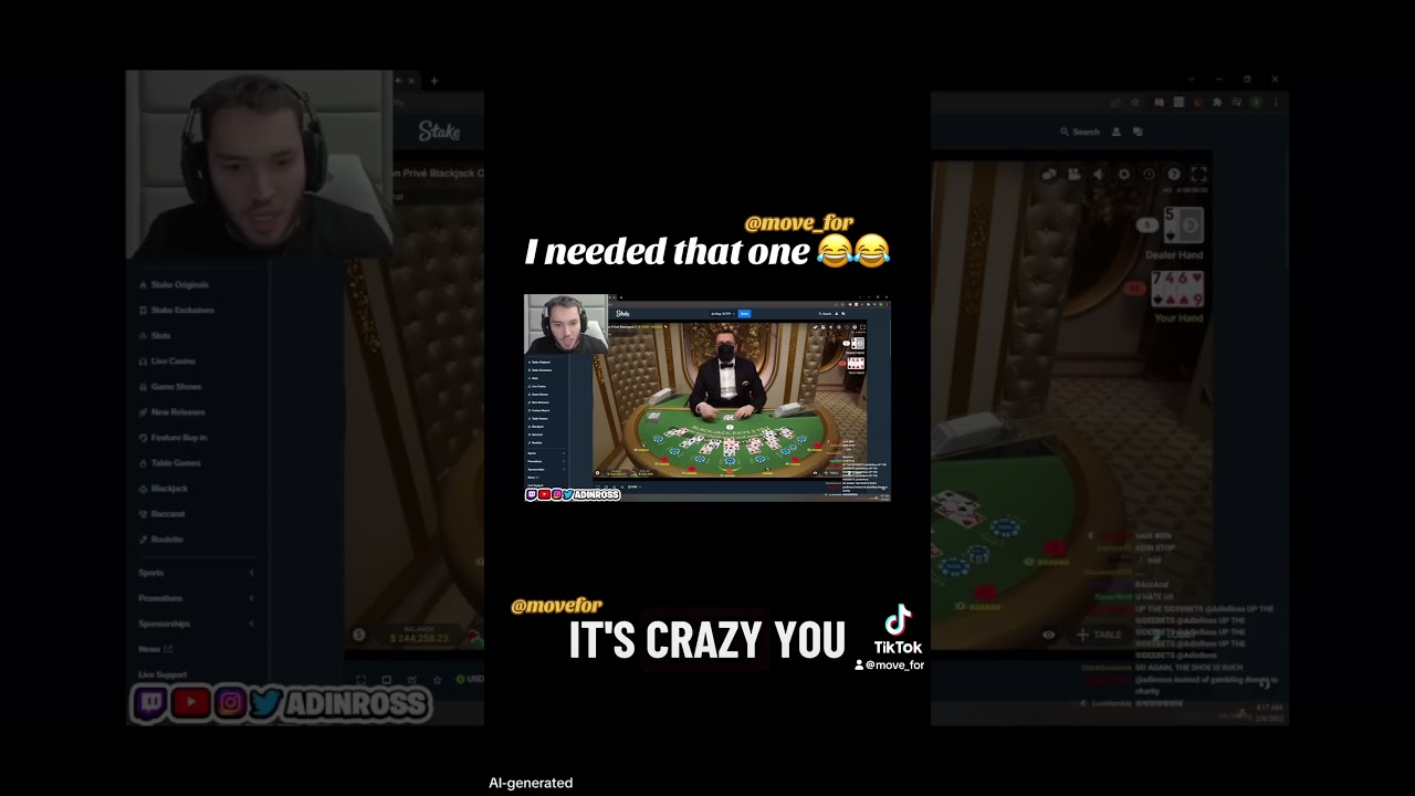 Adin Ross wins Millions on stake 