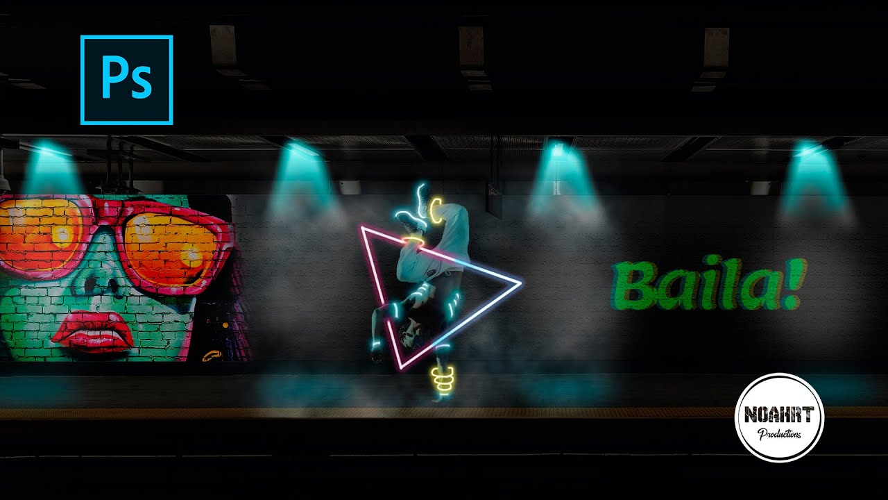 Efecto CyberPunk Photoshop  TUTORIAL - Paso a paso
