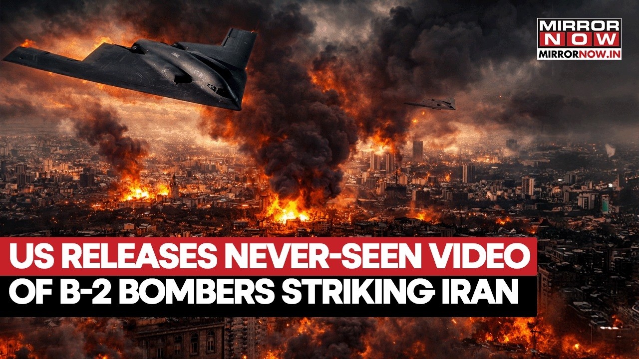 US Releases Video of B-2 Bombers Dropping 2,000-LB Bombs on Iran's Ballistic Missile Facilities