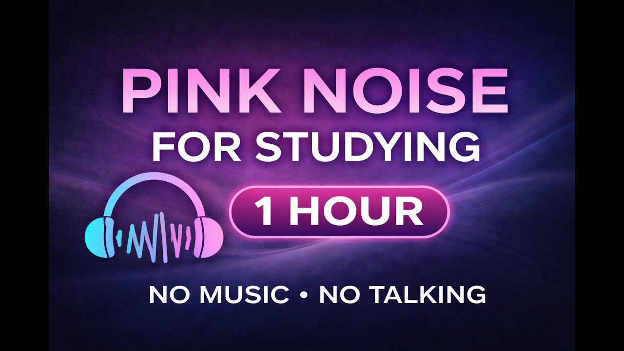 Pink Noise for Focus and Concentration – 1 Hour