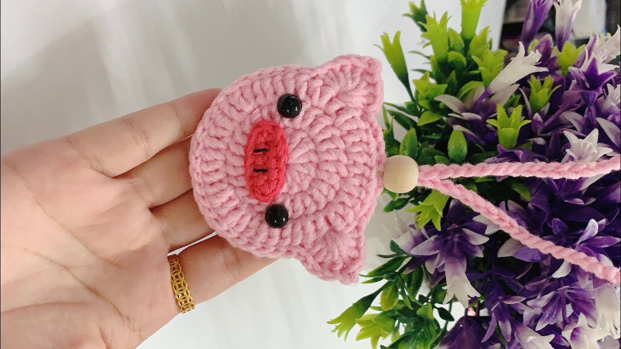 Hướng dẫn móc túi tỏi cho bé hình heo