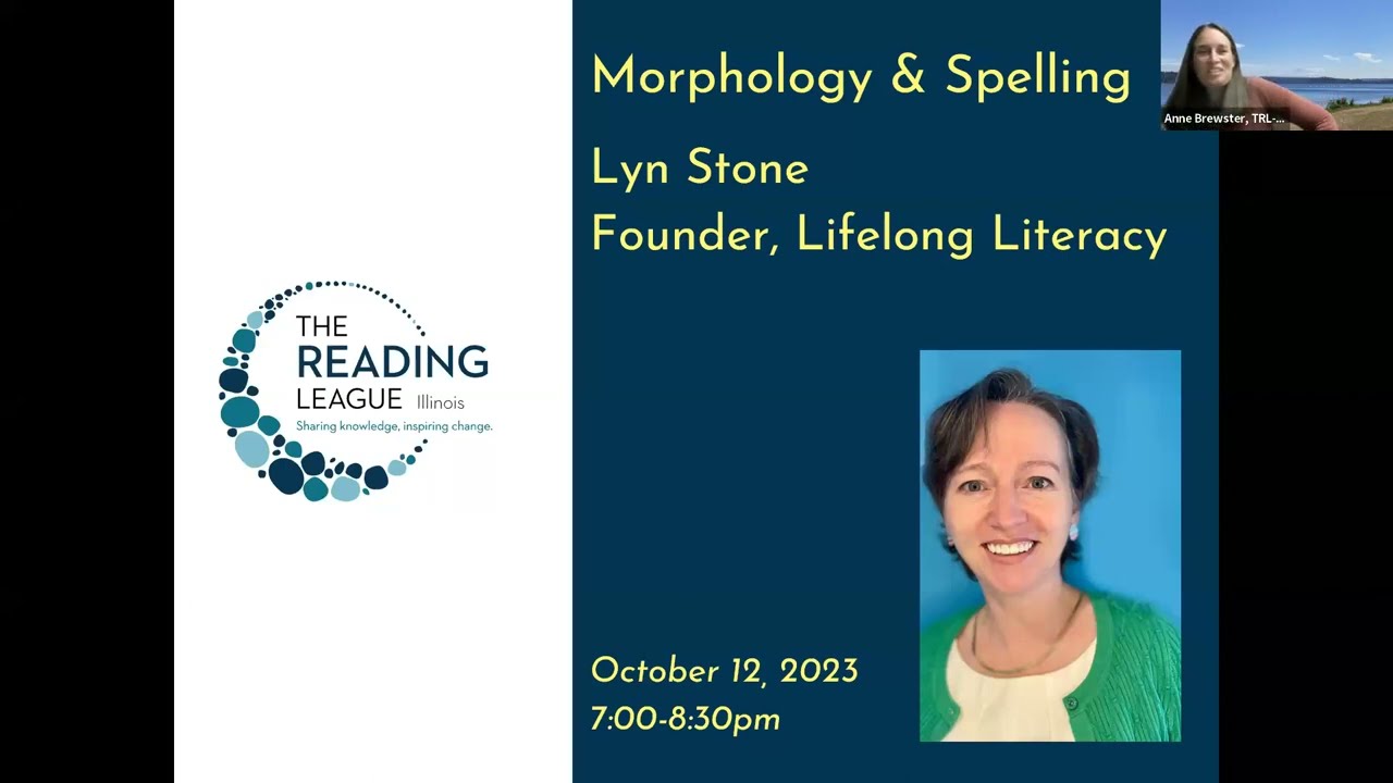 Morphology and Spelling with Lyn Stone