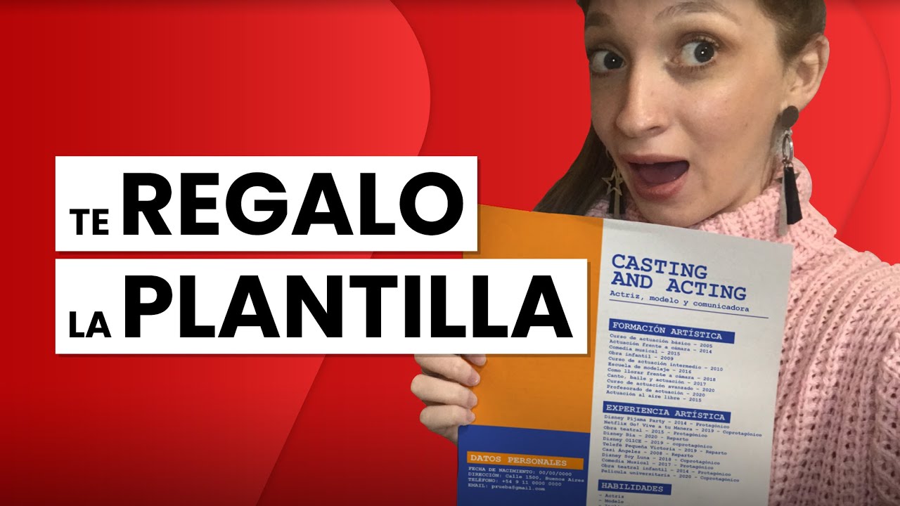 📋 Como hacer un CV ARTÍSTICO PROFESIONAL para un CASTING