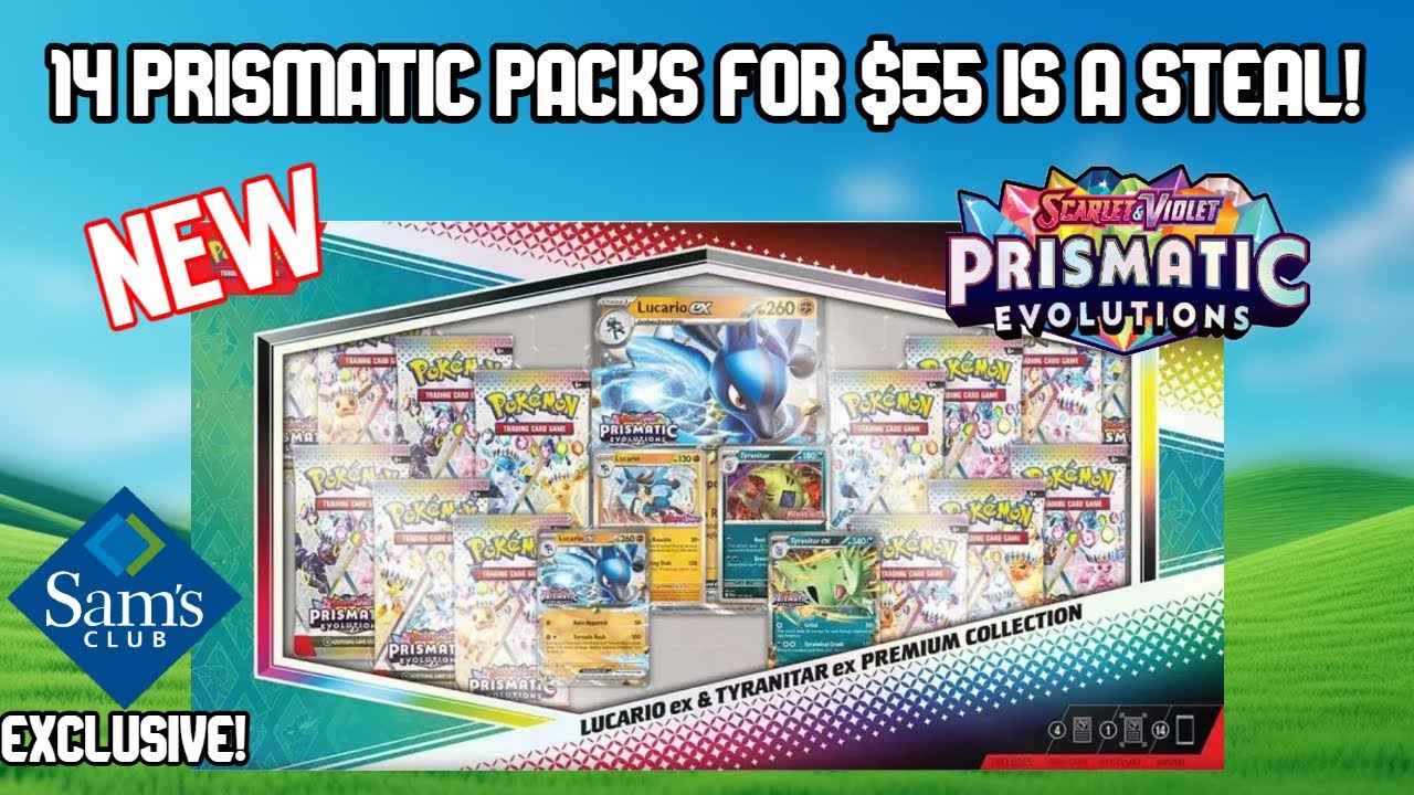 Opening the NEW Prismatic Evolutions Lucario EX & Tyranitar EX Premium Collection! (Sams Exclusive)