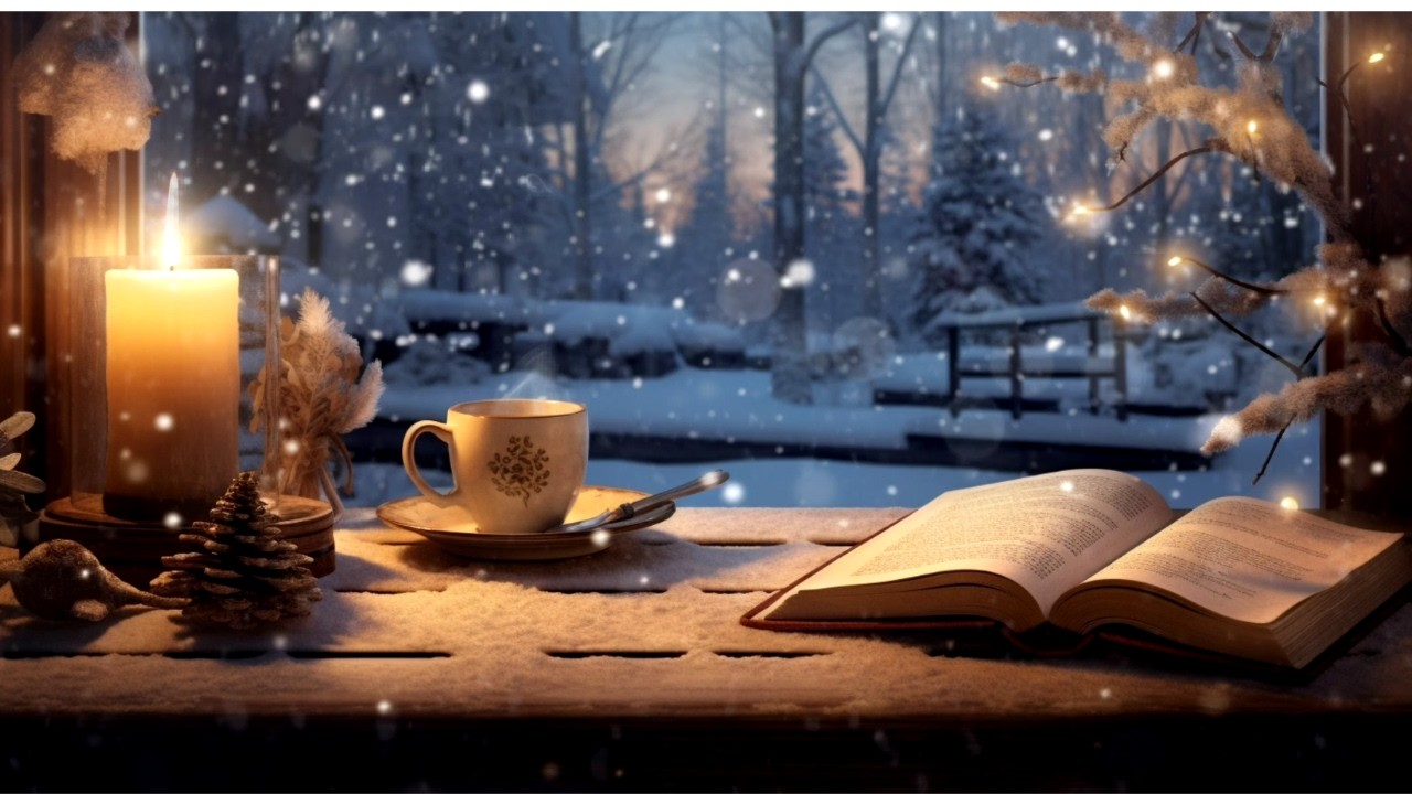 Coffee, Snow, Comfort, and Jazz — Winter Cabin Ambience