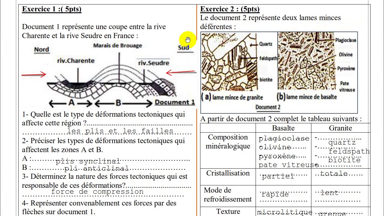 la correction de controle 1 2AC