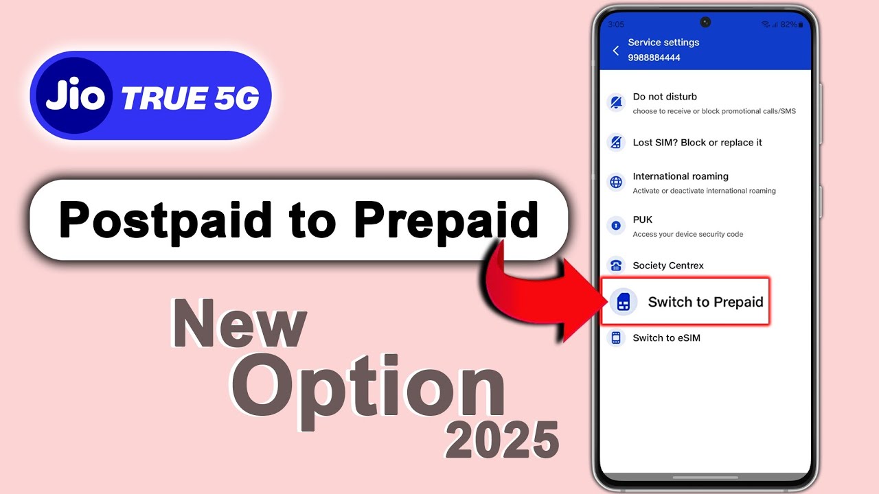 How to Convert Jio Postpaid to Prepaid ?