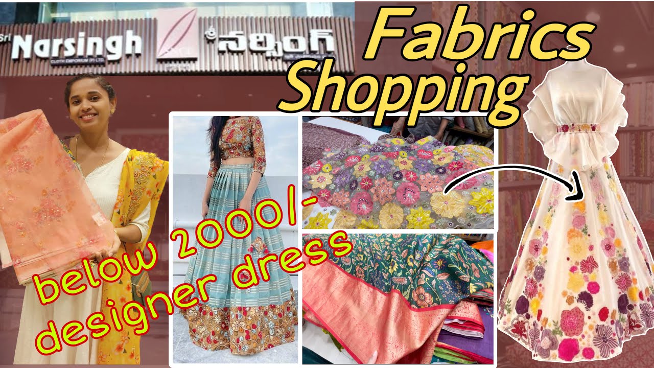 Shopping in best fabric store in hyderabad|| Narsingh ||outfit ideas #shopping #fabricstore #fashion