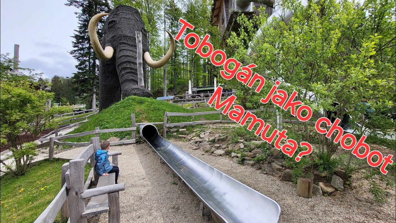 Tobogán z Mamuta to je teda jízda! 2x skluzavka v dětském parku Dolní Morava