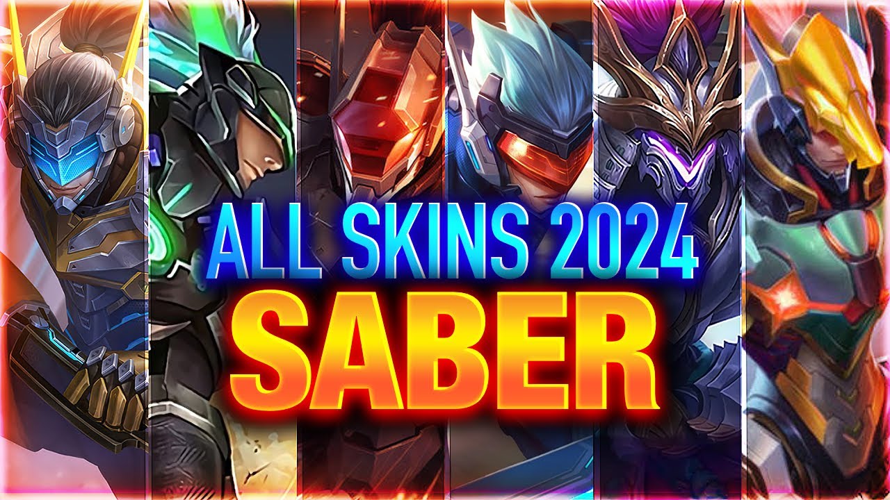 SABER ALL SKINS 2024 | Mobile Legends