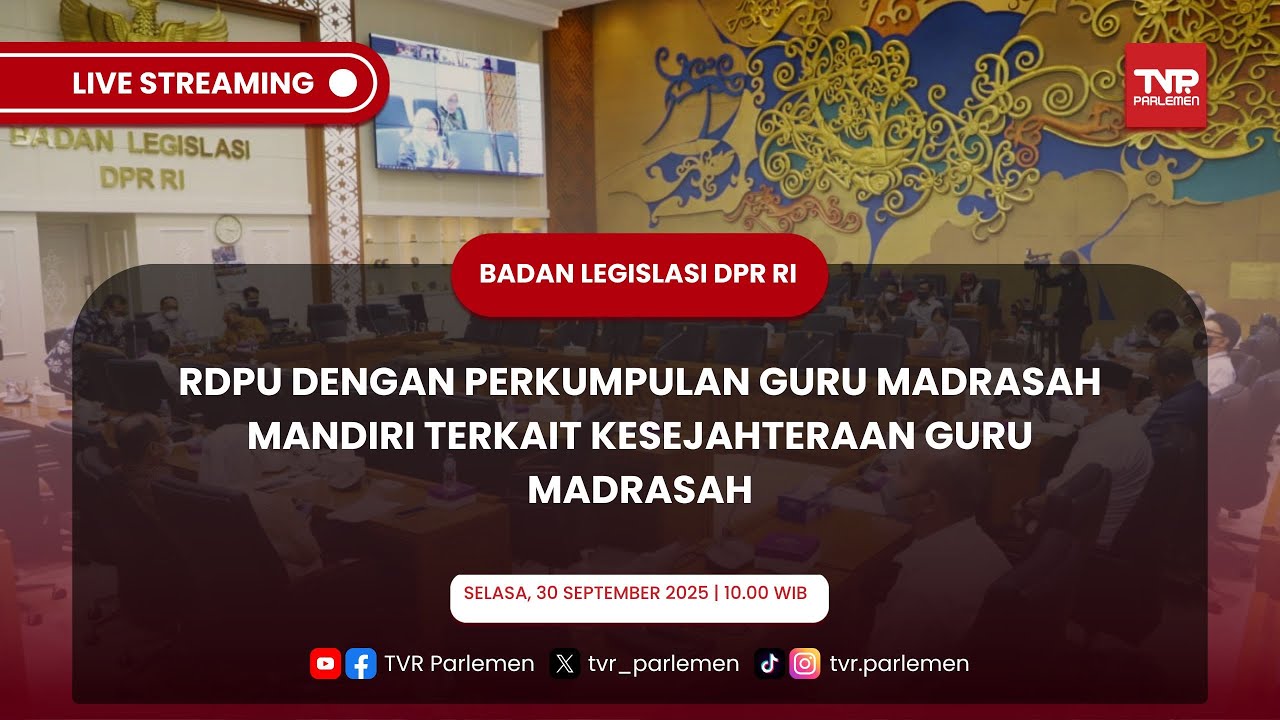 BALEG DPR RI RDPU DENGAN PERKUMPULAN GURU MADRASAH MANDIRI TERKAIT KESEJAHTERAAN GURU MADRASAH
