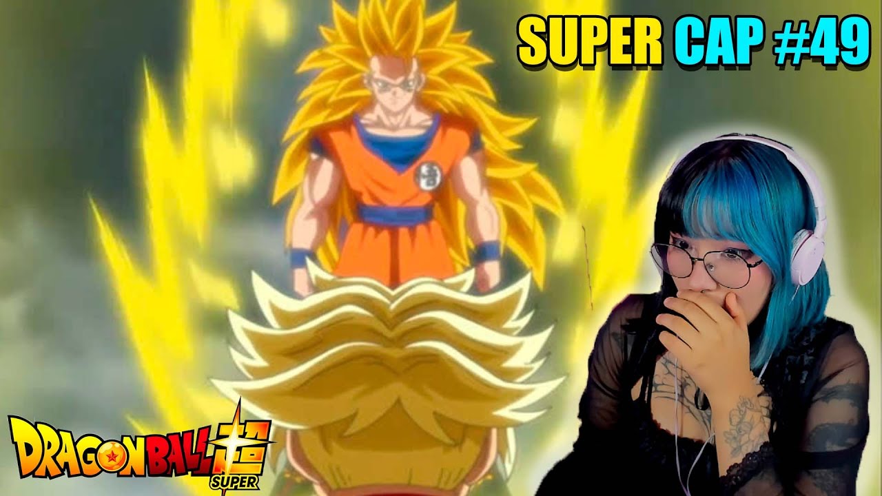 GOKU SSJ3 VS TRUNKS DEL FUTURO😯SAGA GOKU BLACK 49 REACCION ​DRAGON BALL SUPER POR PRIMERA VEZ