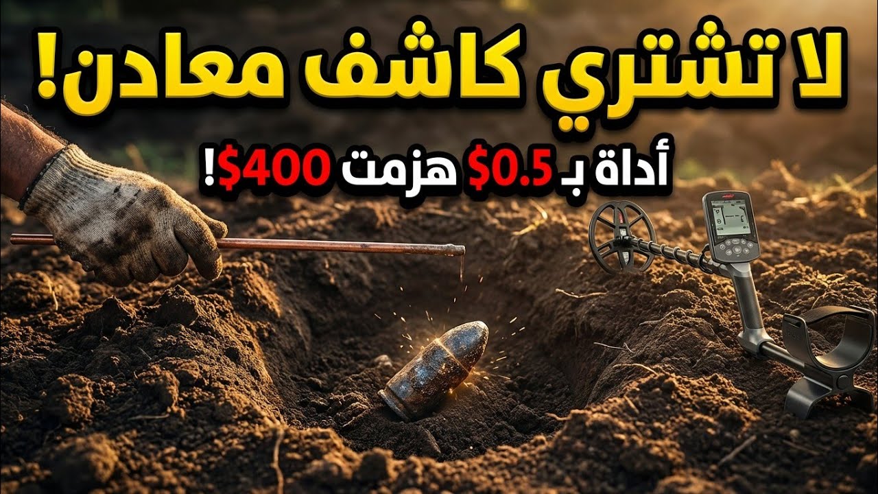 ​لا تشتري كاشف معادن! 🛑 السيخ هزم التكنولوجيا | $0.50 Rod vs $400 Detector