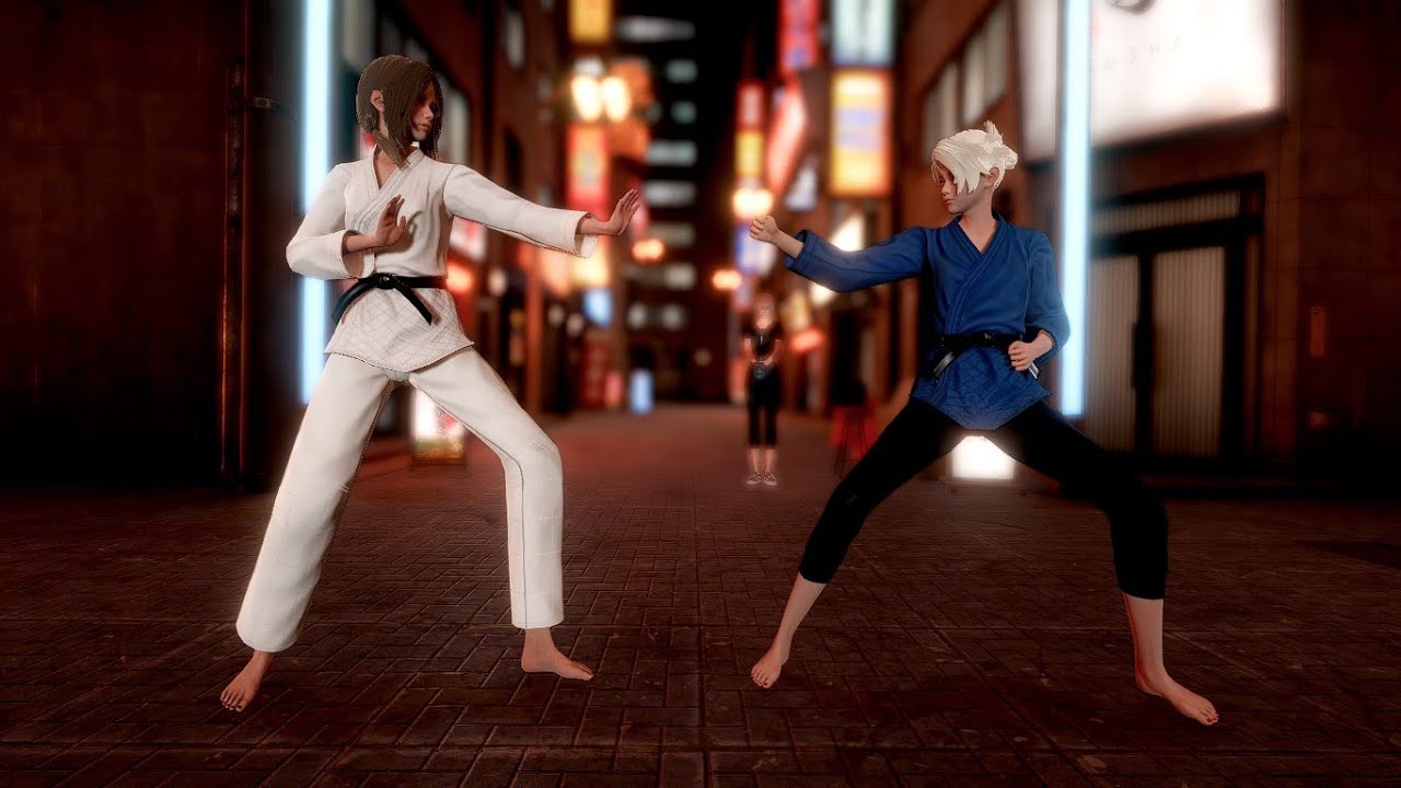 [MMD Fight] Black Belt Girls 3.