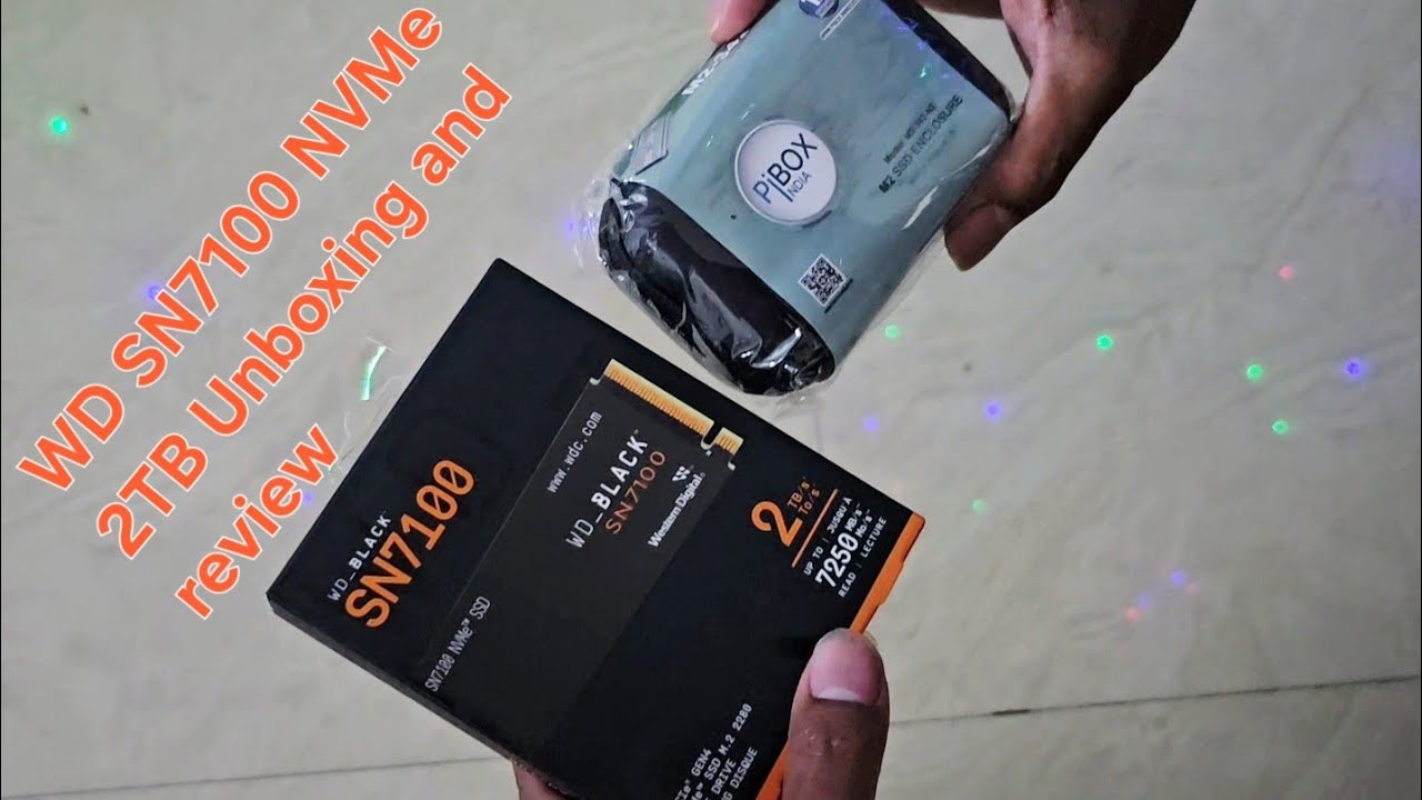 WD_Black SN7100 NVMe 2TB, pibox nvme enclosure Unboxing,setup and review #trending #ssd #electronic