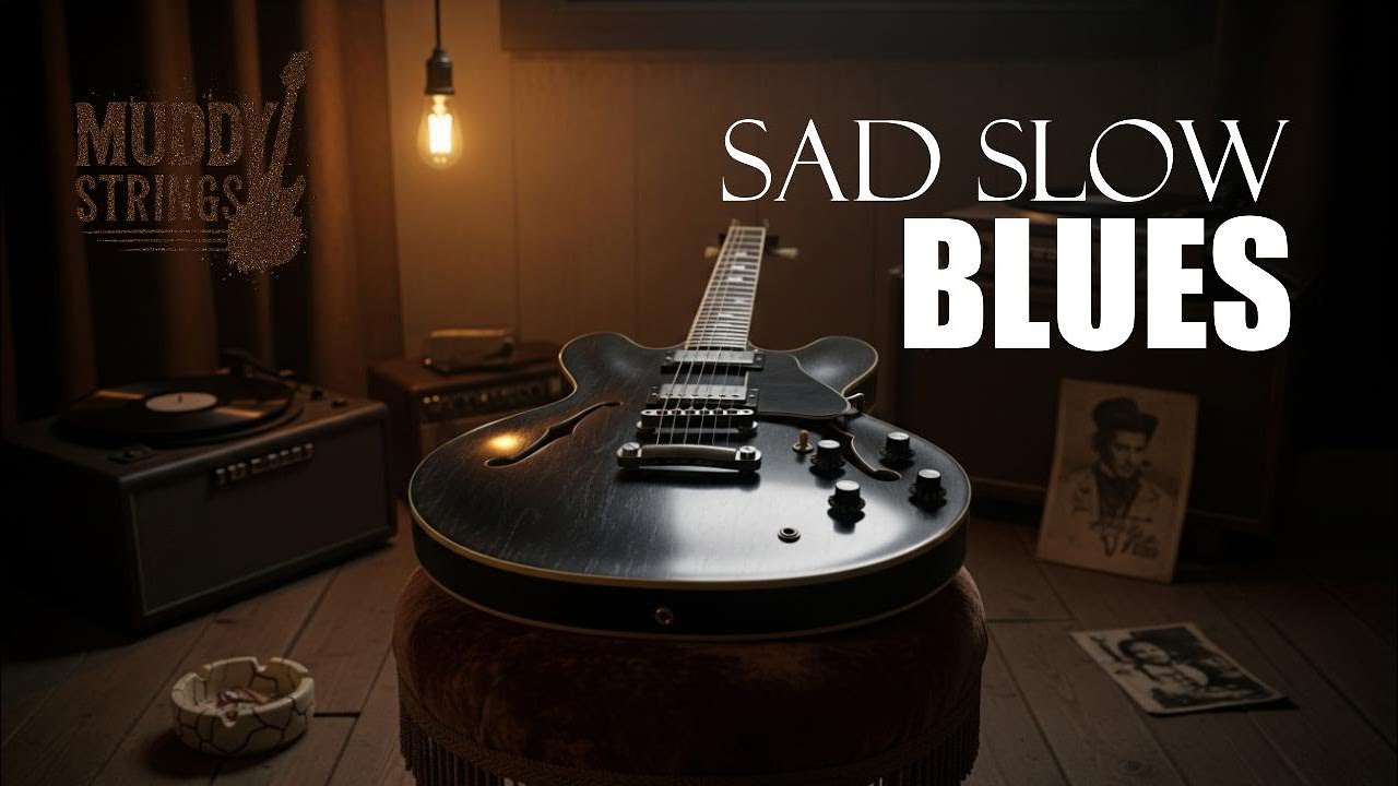 Sad Slow Blues Instrumental Guitar | 25 Minutes of Emotional Blues Music - Muddy Strings