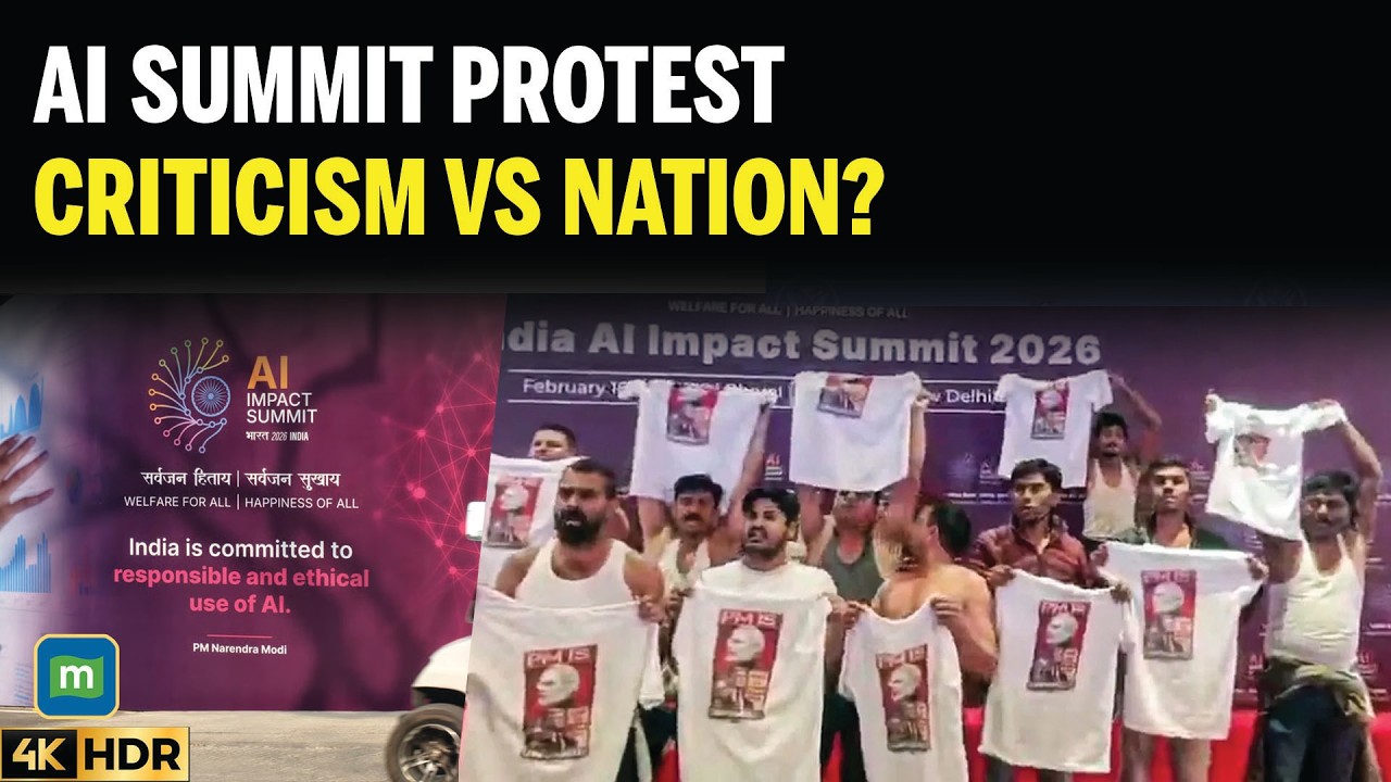 AI Summit Protests:Debate Erupts Over Criticism, Universities, and India’s Global Image