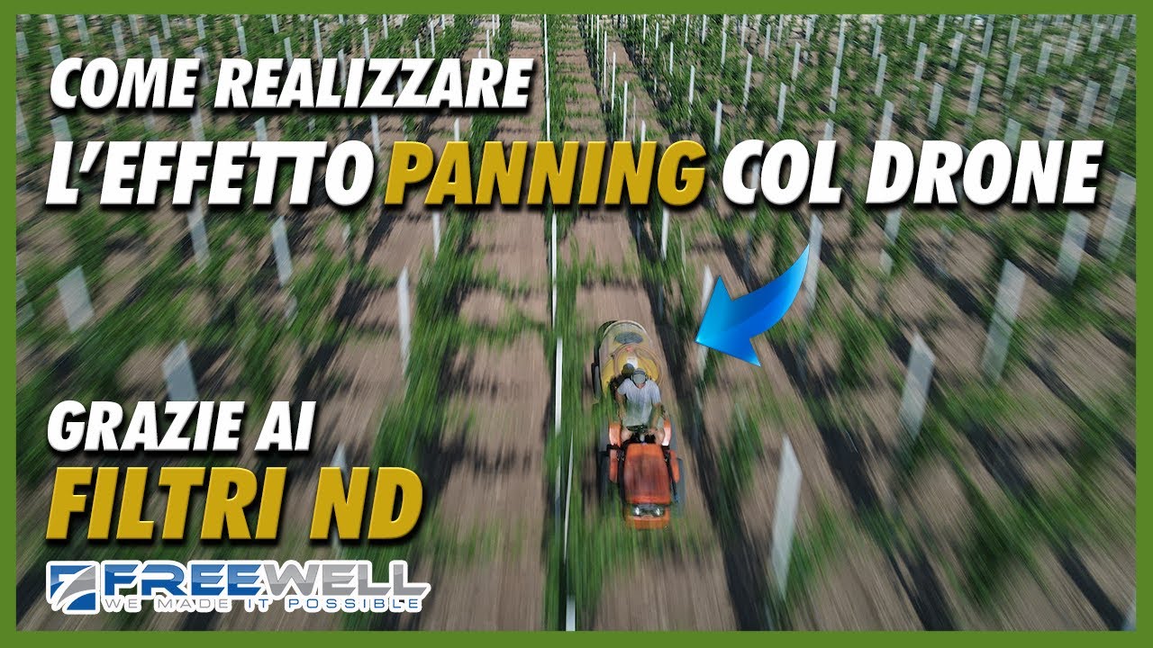 Come realizzare l'EFFETTO PANNING col drone? FILTRI ND a lunga esposizione FREEWELL per MAVIC AIR 2