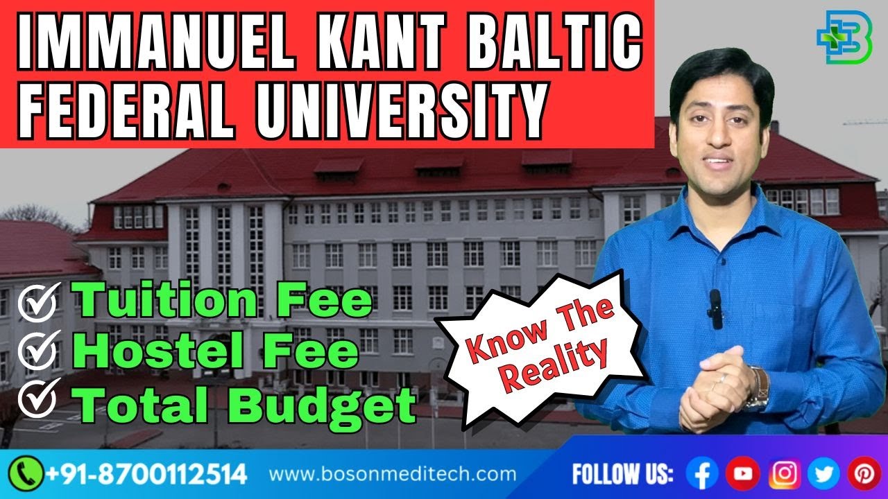 Immanuel Kant Baltic Federal University Fees, Hostel and Budget | MBBS in Russia #IKBFU #mbbsabroad