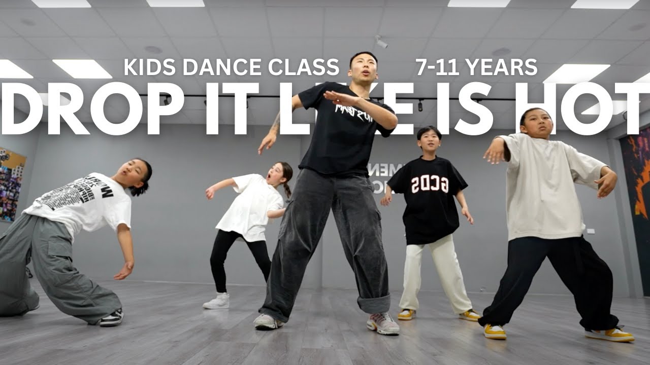 Kids dance class tutorial - Drop it like it's hot by Snoop dogg in Sydney