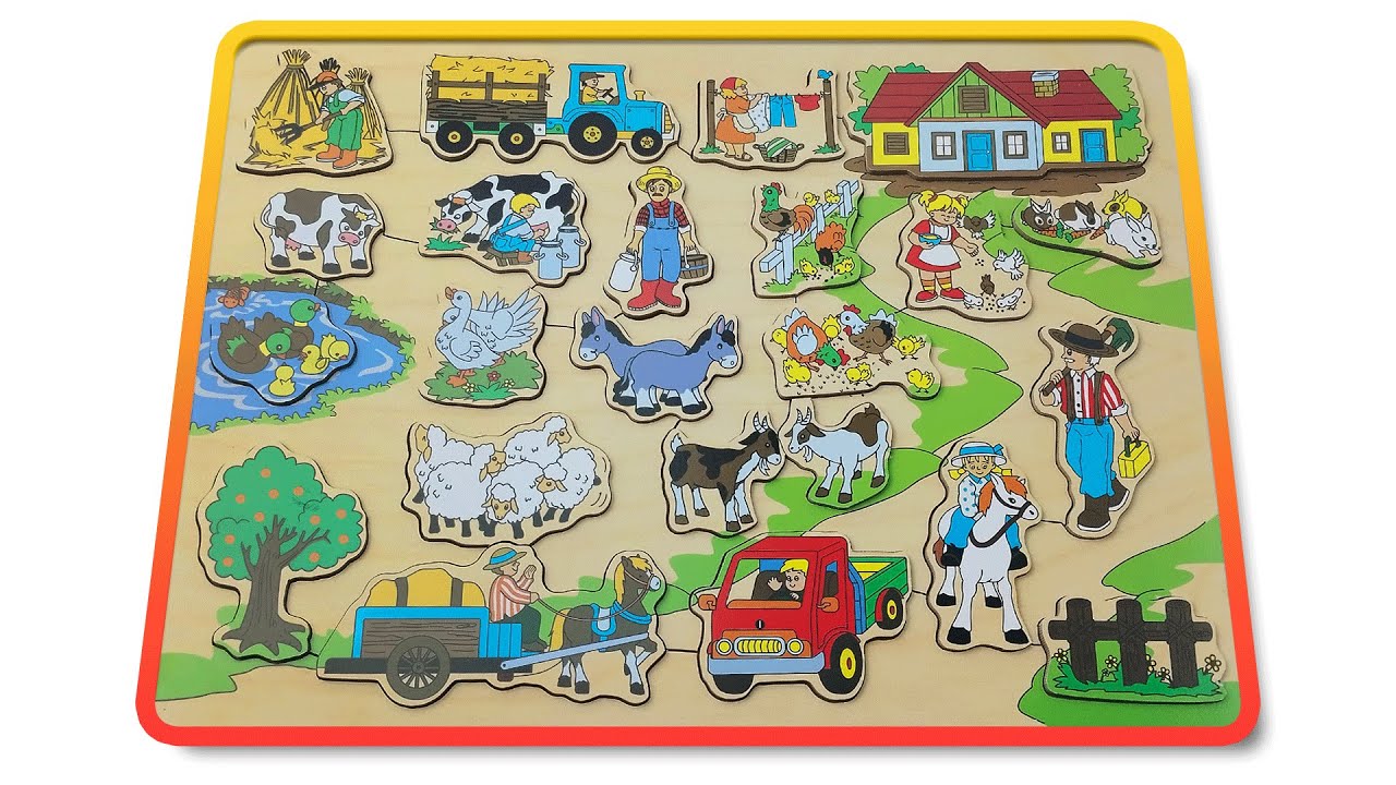 Fun Farm Adventures Puzzle For Kids 🚜🌾👨‍🌾 | Farm Animal Puzzle | Go To The Farm | Play on The Farm