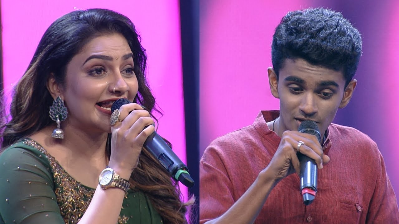 Paadam Namukku Paadam | Rimi & Aravind sing 'Konji Konji Chirichal' | Mazhavil Manorama