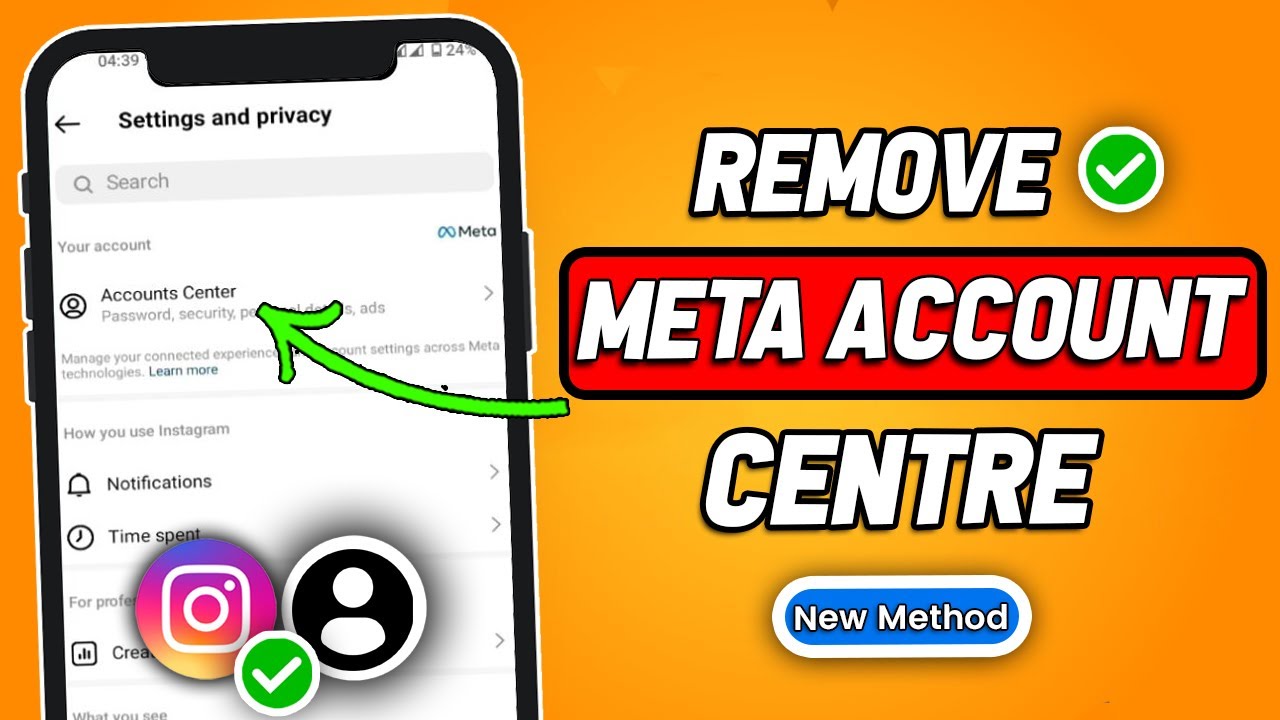 How to Remove Meta Account Center in Instagram (2025 Updated)