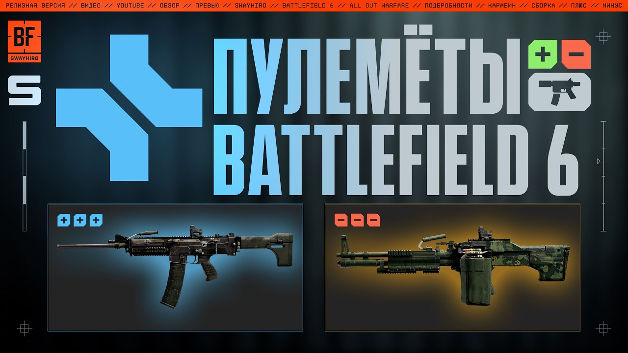 Всё про ПУЛЕМЁТЫ в Battlefield 6 | Оружейный гайд BF6