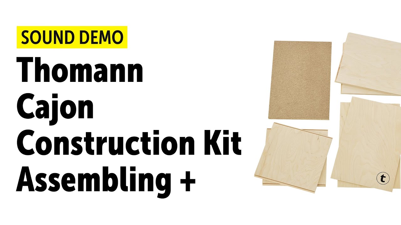 Thomann DIY Cajon Construction Kit | Assembling and Sound Demo (no talking) #DiyKitChallenge