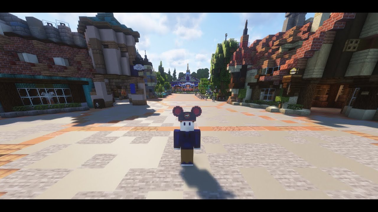 Disneyland in Minecraft: Castle Courtyard Rides
