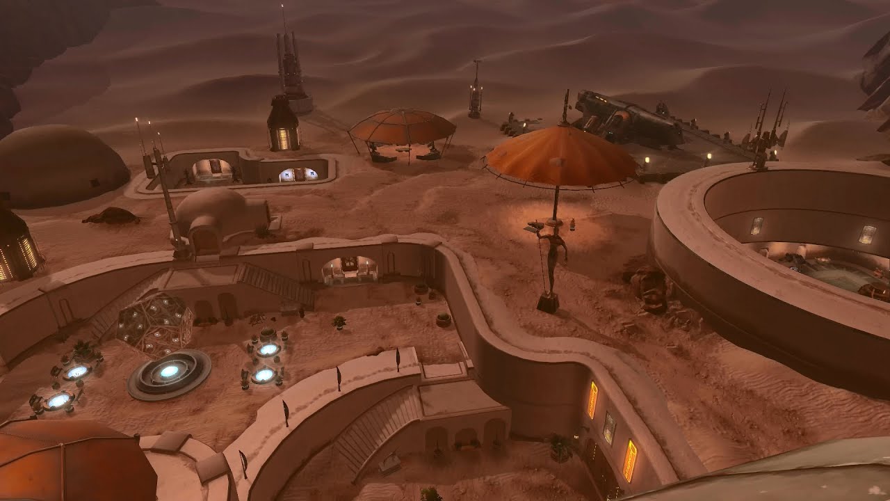 SWTOR - Tour of my Decorated Tatooine Stronghold