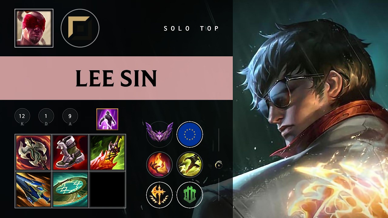 Lee Sin Top vs Renekton - EUW Master Patch 26.08