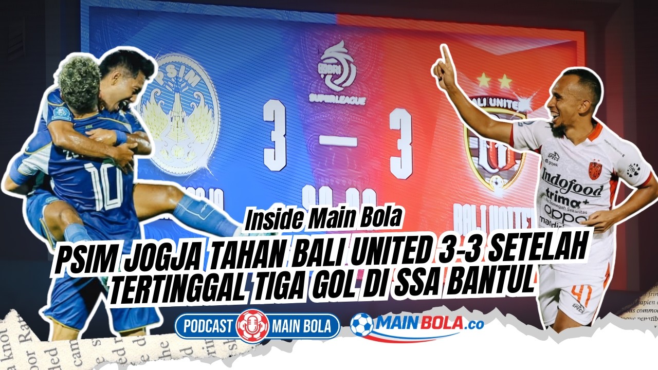 PSIM Jogja Tahan Bali United 3-3 setelah Tertinggal Tiga Gol di SSA Bantul