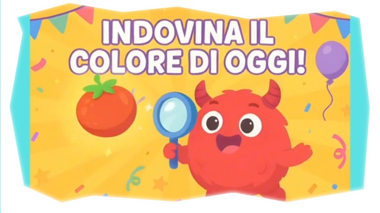 Scopri il Colore Rosso! ❤️ Emozioni, Giochi e Filastrocca per Bambini. Video per bambini Piccoli.