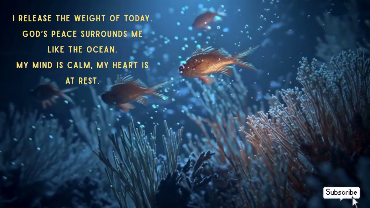 Moonlit Coral Reef Drift 🌊 | Peaceful Underwater Relaxation with Soft Worship Ambience.