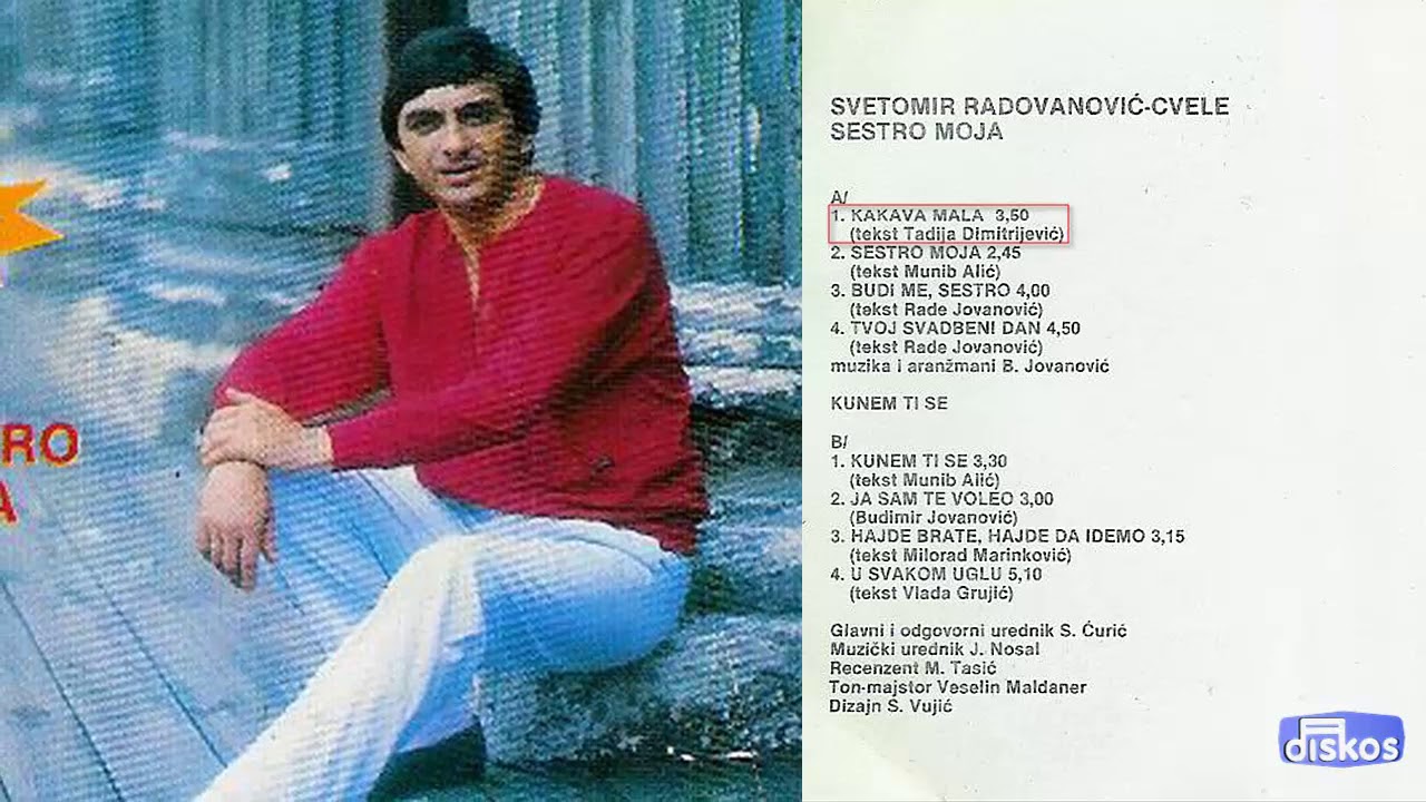 Svetomir Radovanovic Cvele - Kakva mala - (Audio 1986)