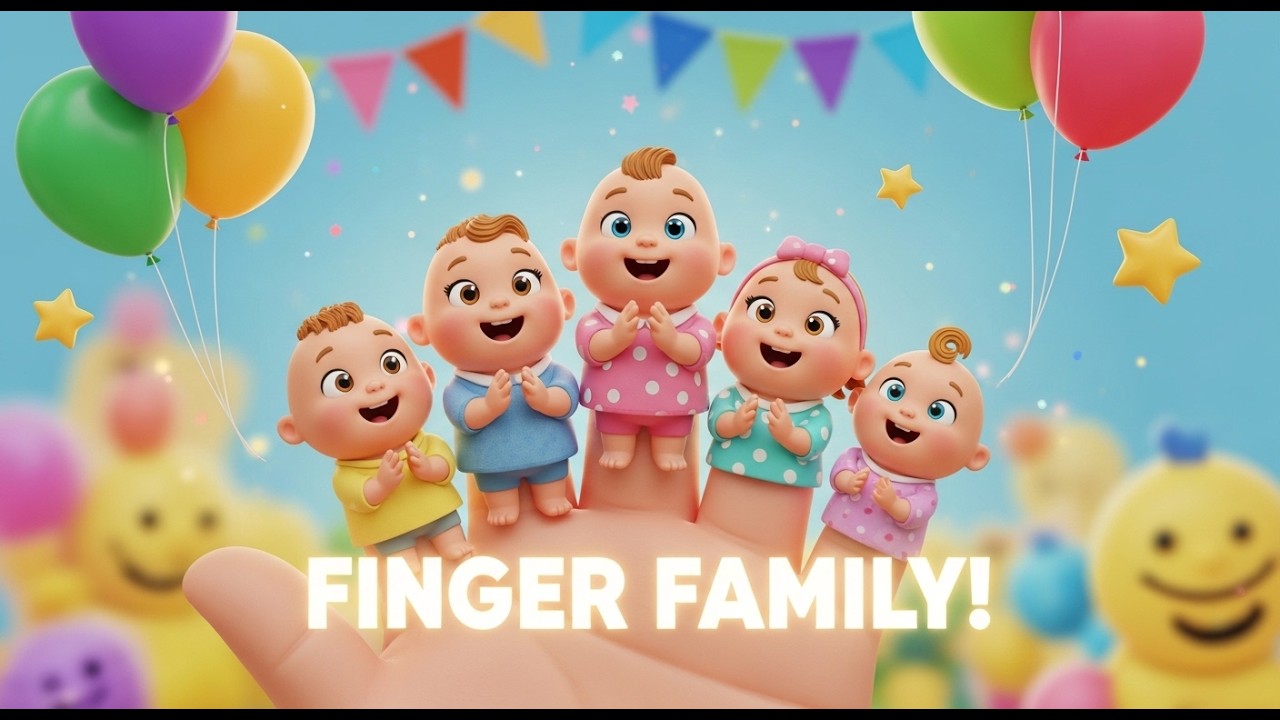 Finger Family Song 👨‍👩‍👧‍👦🎵