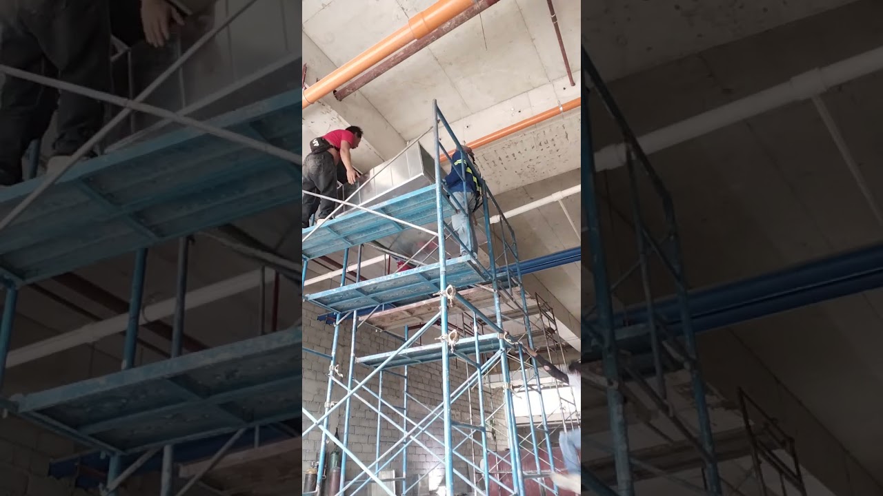 Installation ng ducting...