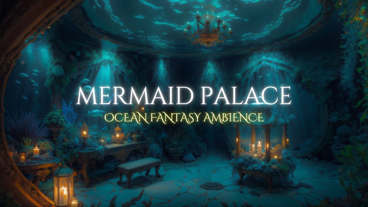 🧜‍♀️✨ Mermaid Princess Dream Room I 2h Relaxing Ocean Sounds & Soft Fantasy Music and Ambience 🌟🐚