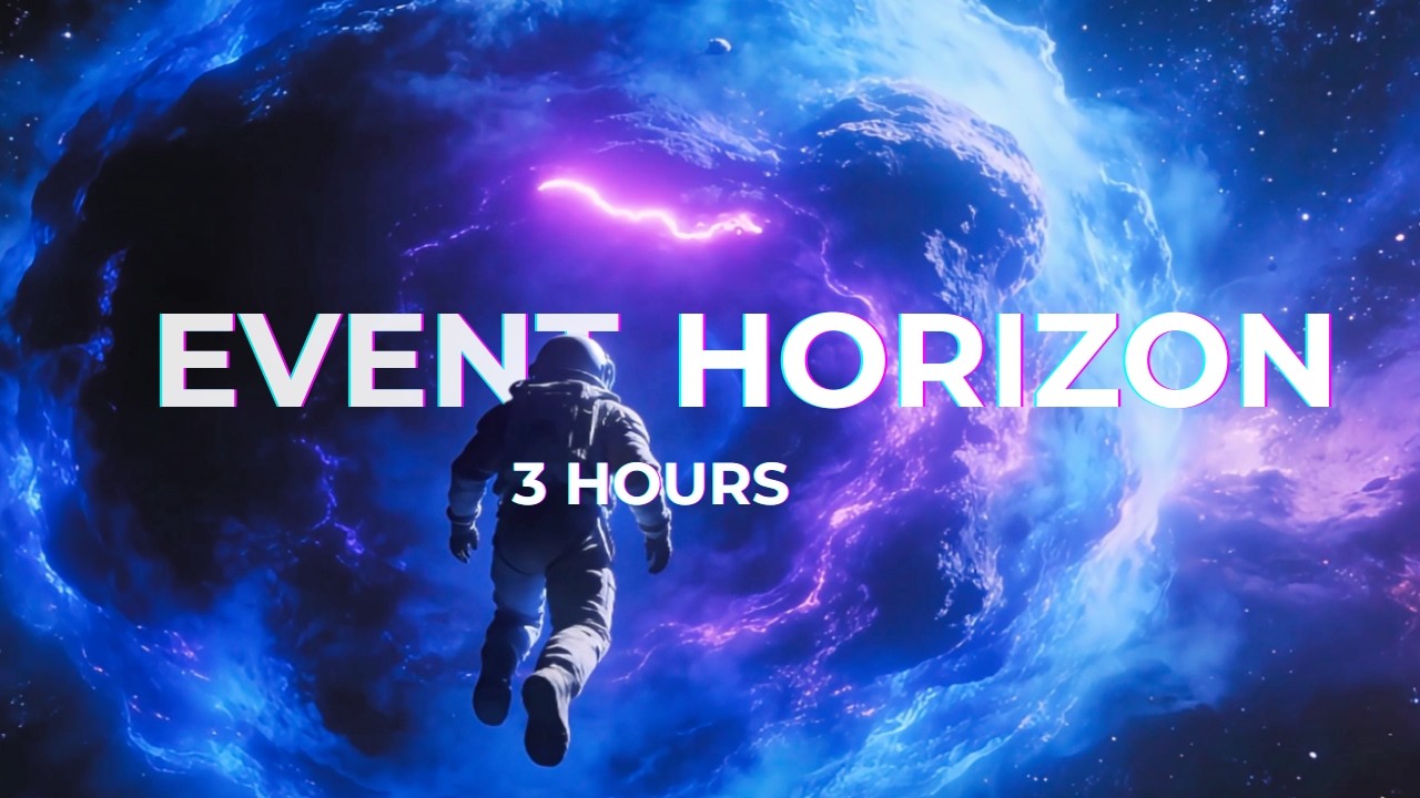 3 Hours Deep Space Ambient Music for Focus & Coding | Event Horizon Drift