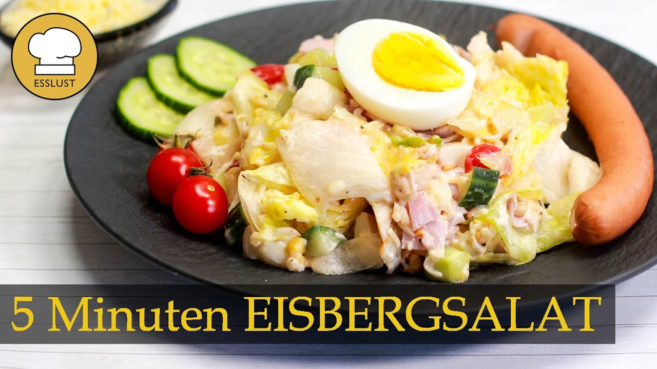5 Minuten EISBERGSALAT amerikanischer Art - low carb