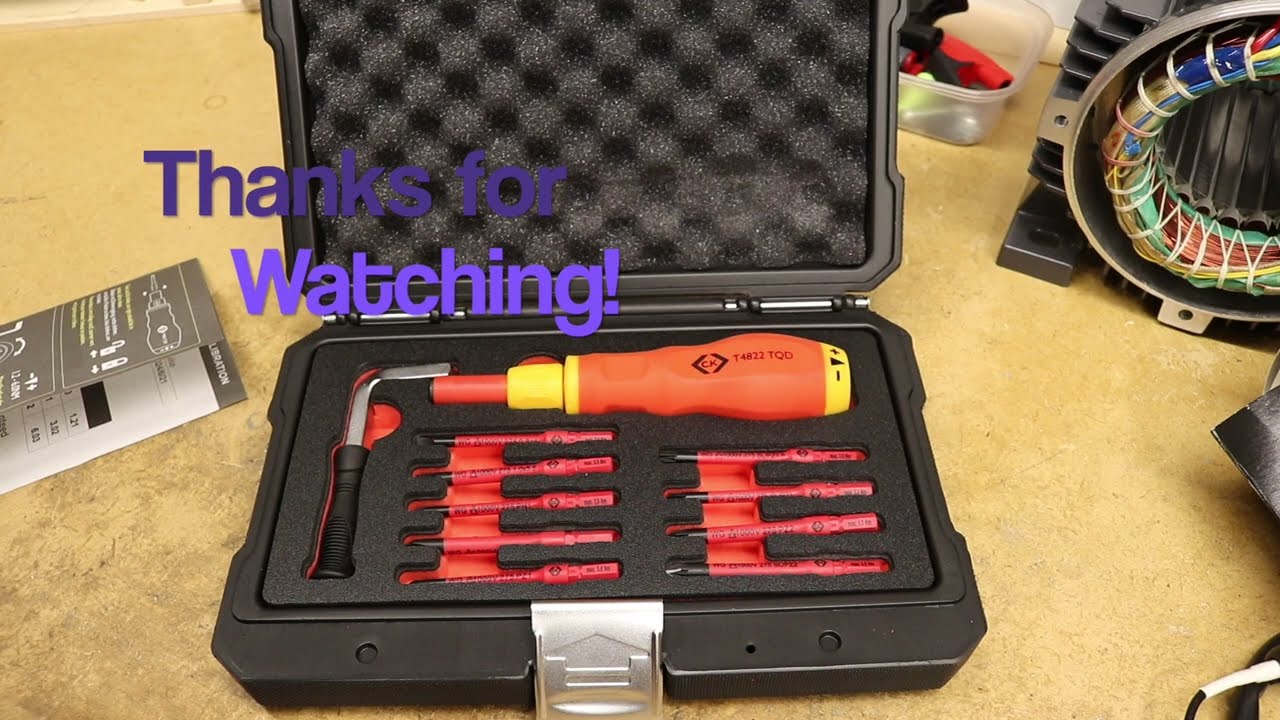 Динамометрическая отвертка VDE CK Tools T4288, часть 2