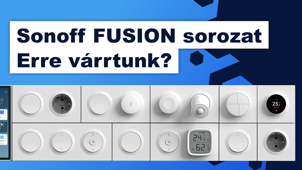 Sonoff FUSION - sorolható, cserélhető relékkel, teljes termékcsalád. Talán nem szúrják el...
