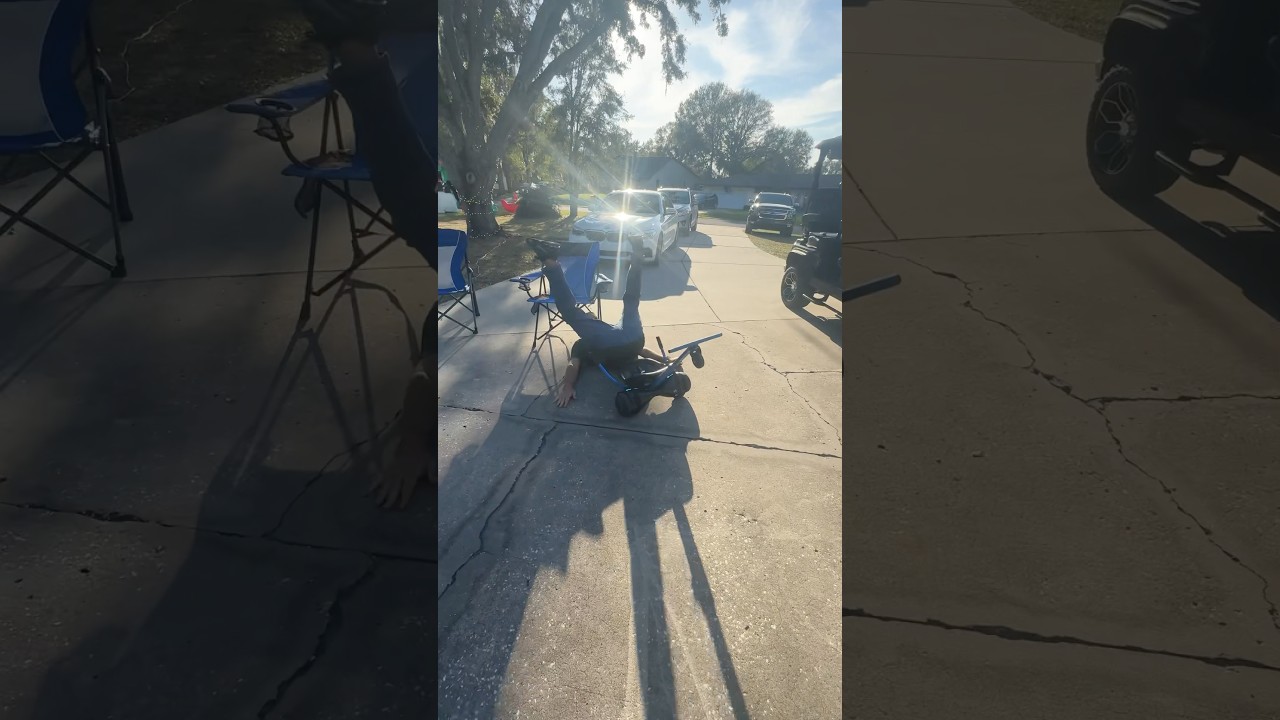 Hoverboard Fail! Uncle Rob attempted a backflip&hellip;🤣 #christmas #hoverboard #fail #crash
