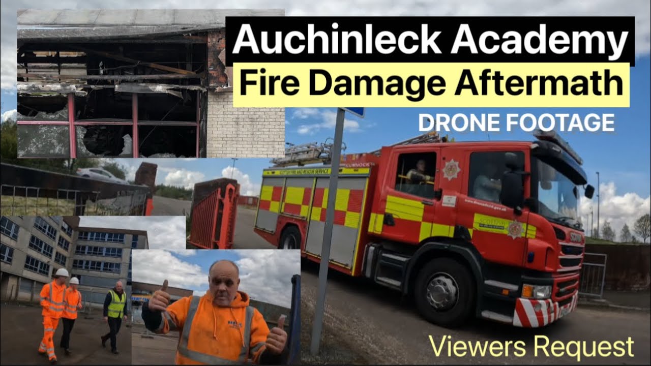 COUNCIL BOY STILL WALKING ABOUT 🔥😮🚫🎥✅ #drone #audits #scotland #pinac #firedamage
