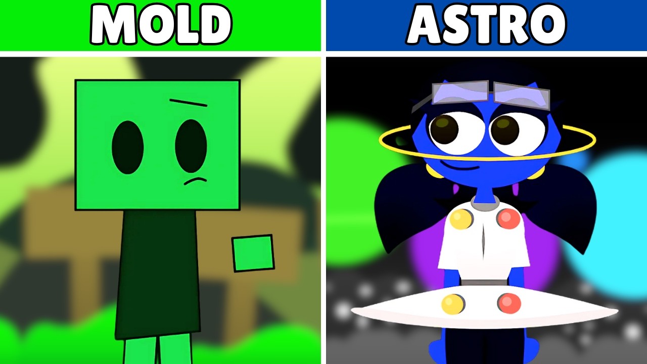 Incredibox Defortbox: MOLD VS ASTRO - All Characters Comparison
