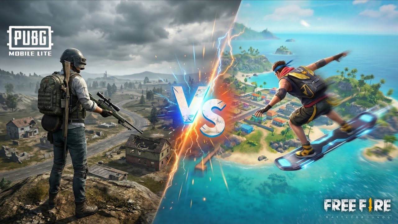 Free Fire Vs PUBG Mobile Lite ( 2026 ) Which one is best | Game Comparison 