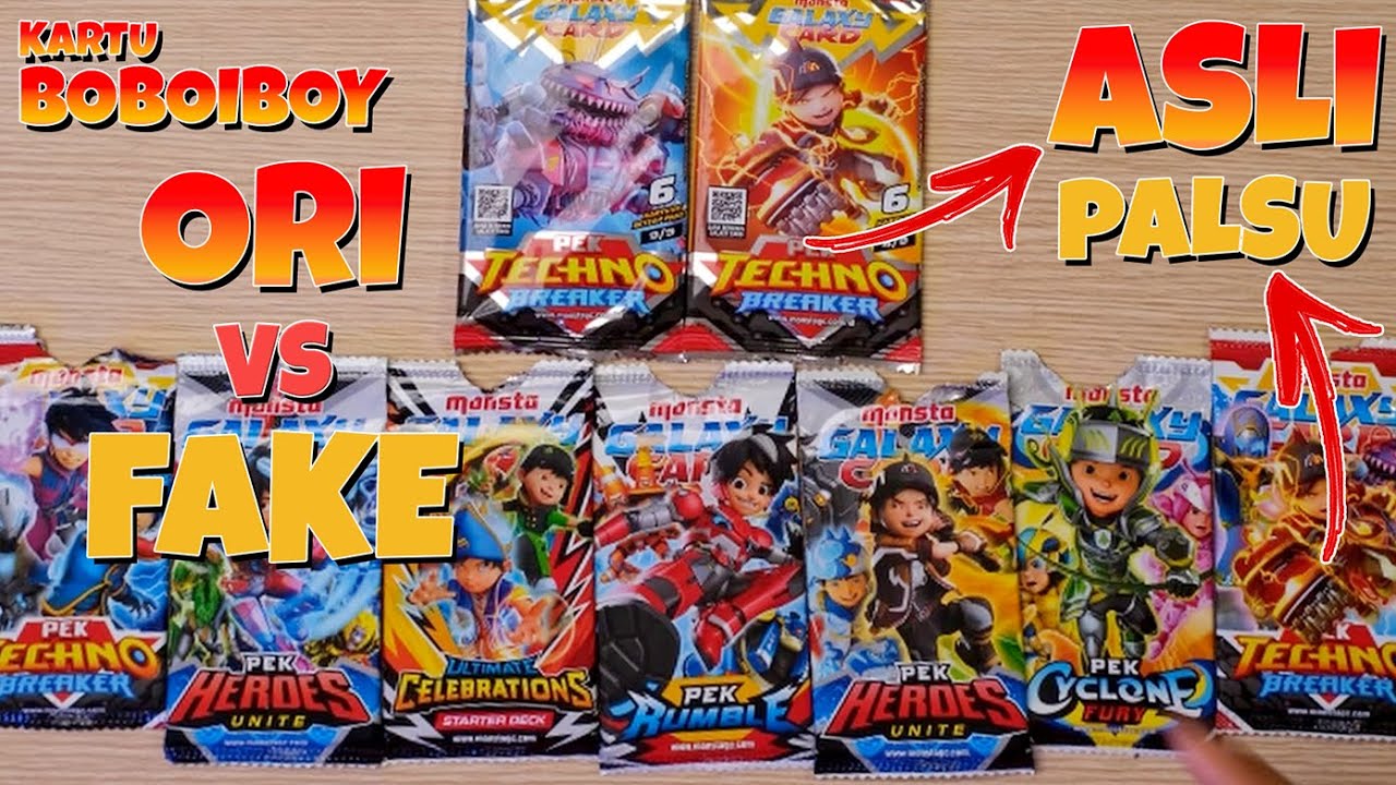 COBA BELI KARTU BOBOIBOY DI ABANG JUALAN MAINAN DEPAN SEKOLAH